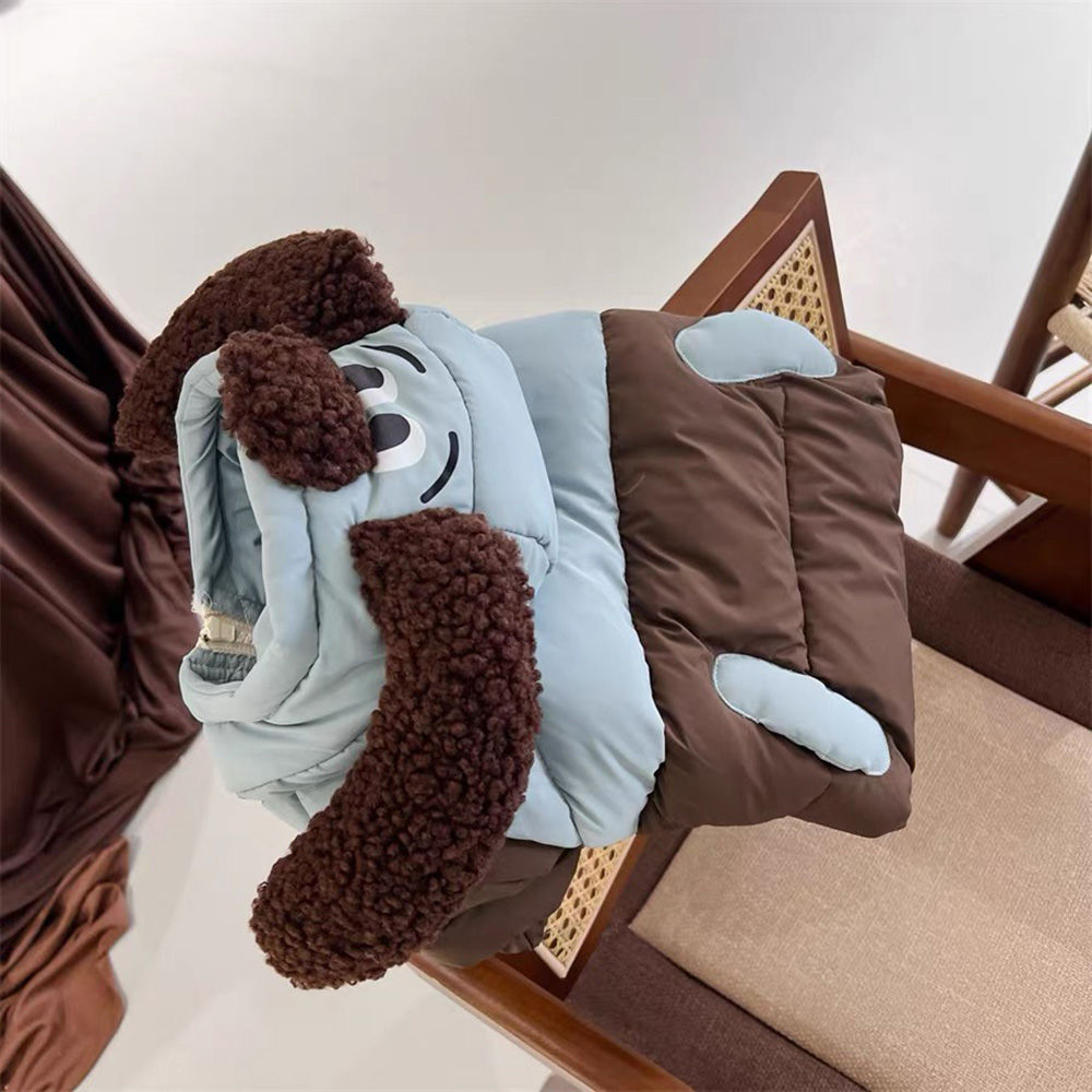 宠物博美比熊雪纳瑞泰迪小狗狗衣服秋冬装冬天冬季加绒棉衣四脚衣