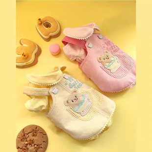 宠物猫咪狗狗黄油小熊秋冬背带套装小体茶杯宠物狗马尔济斯约克夏