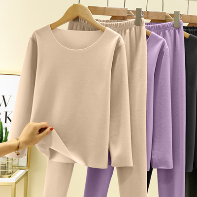 德绒磨毛儿童保暖内衣秋冬季