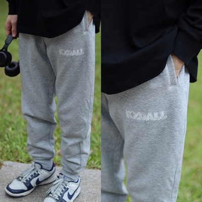 KZDALL美式宽松束脚运动裤男女