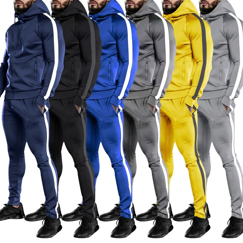 2022秋冬连帽男士休闲健身套装运动卫衣长裤 Men's two-piece set