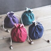 双层棉麻首饰布艺袋子抽绳束口茶道小布袋旅行茶具茶杯茶壶收纳袋