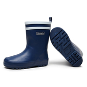 女防滑胶鞋 防滑中筒儿童水鞋 小学生孩子橡胶雨靴 大童男 学生雨鞋