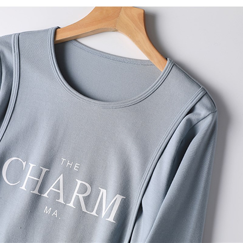 哺乳衣外出辣妈款春秋装孕妇冬装上衣长袖中长款纯棉侧开式喂奶衣