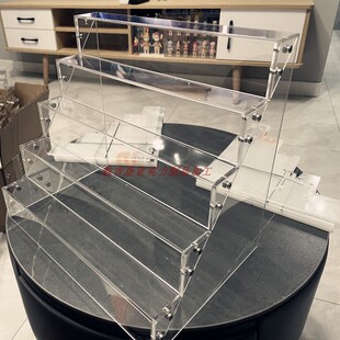 亚克力展示架陈列架阶梯式透明首饰珠宝二次元手办模型底座架定制