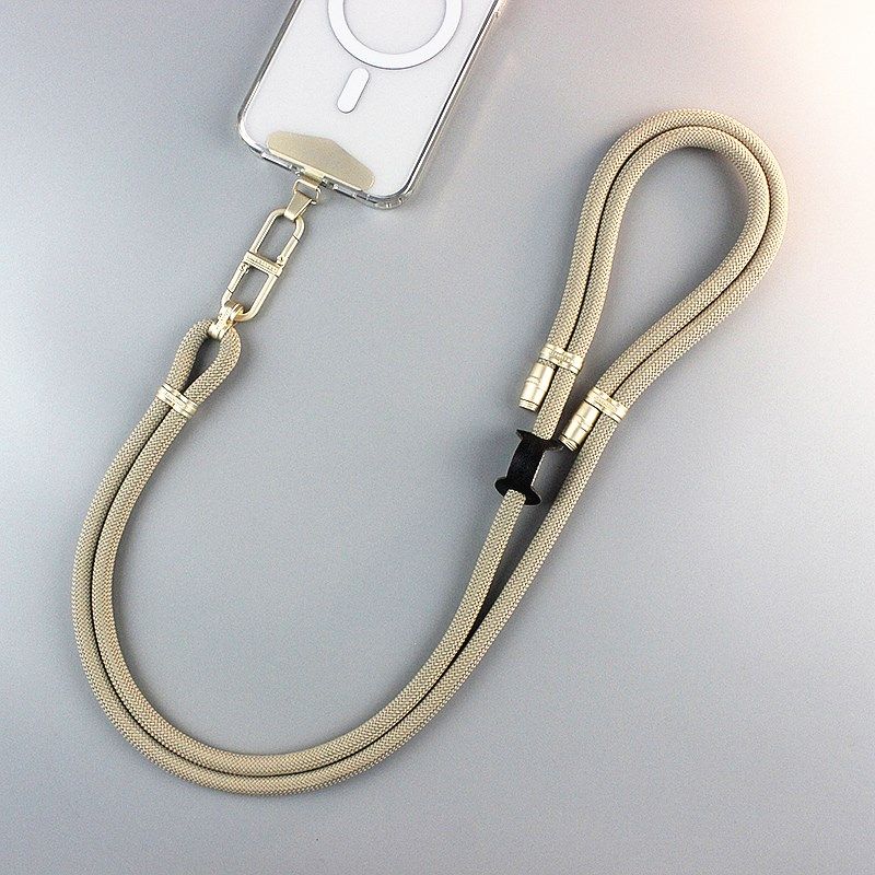 新款精致可背手机挂绳女高端斜挎手机链可调节挂脖手机壳挂绳百搭