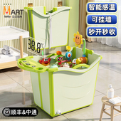 儿童洗澡桶小孩泡澡桶可折叠浴桶婴儿游泳桶P家用浴盆宝宝洗澡盆