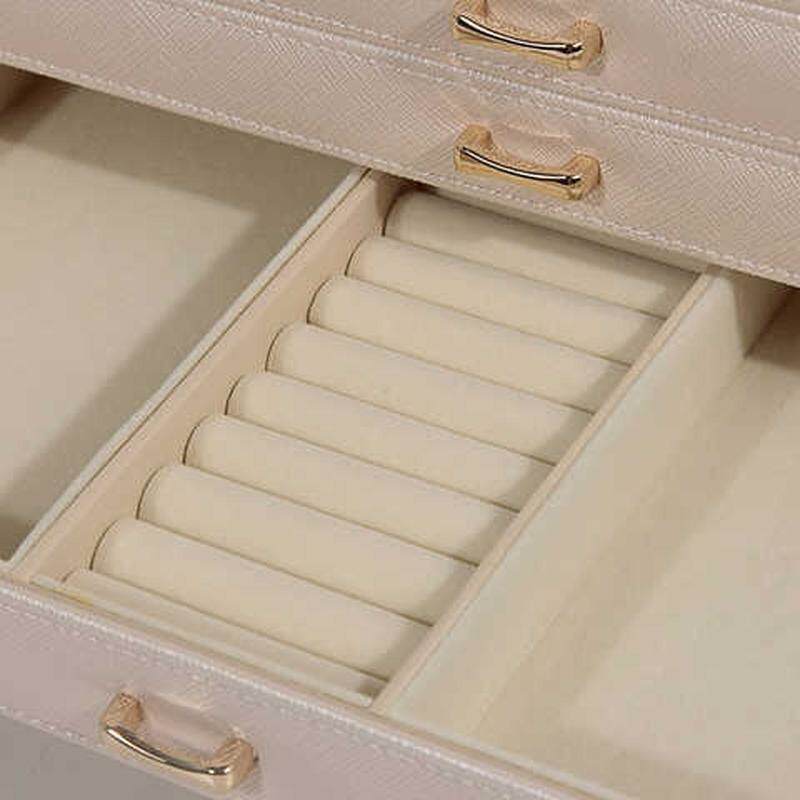 首饰盒欧式公主韩国流行饰品收纳盒时尚首饰收纳珠宝盒女生礼物