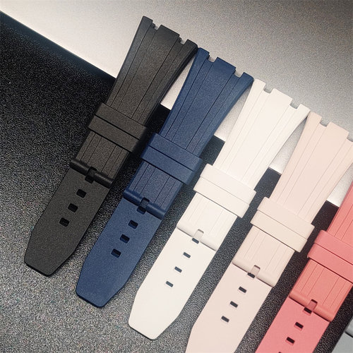 GMAS2100短款质感氟橡胶表带 适用本店内三代、离岸款式