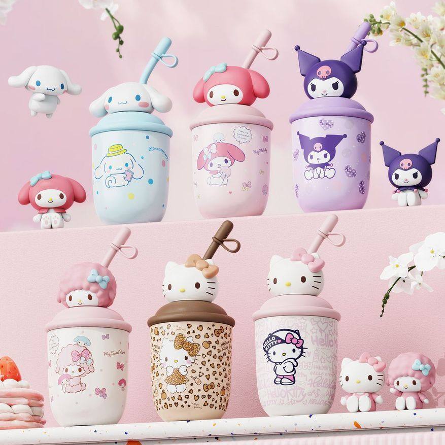 三丽鸥凯蒂猫保温杯女高颜值新款可爱吸管杯小巧便携水杯奶茶杯子,餐饮具,保冷/保温杯,淘宝优惠券,粉丝福利购,淘宝优惠卷