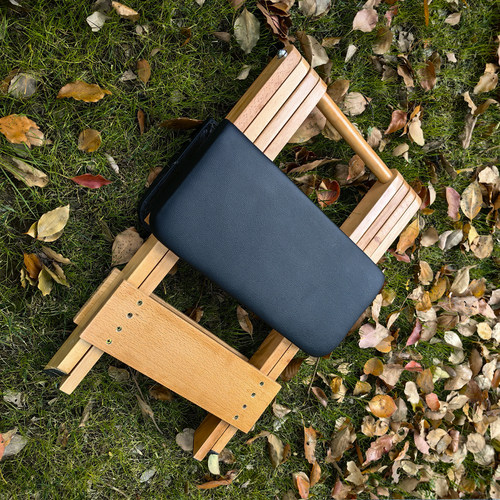 婵柔凳实木榉木加厚坐垫