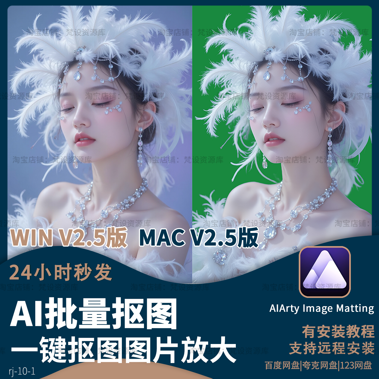 Aiarty Image Matting2.5人工智能图像抠图软件万物可抠去除背景