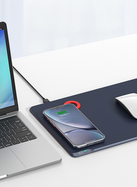 成者CZUR无线快充15w办公商务桌垫硬面鼠标垫