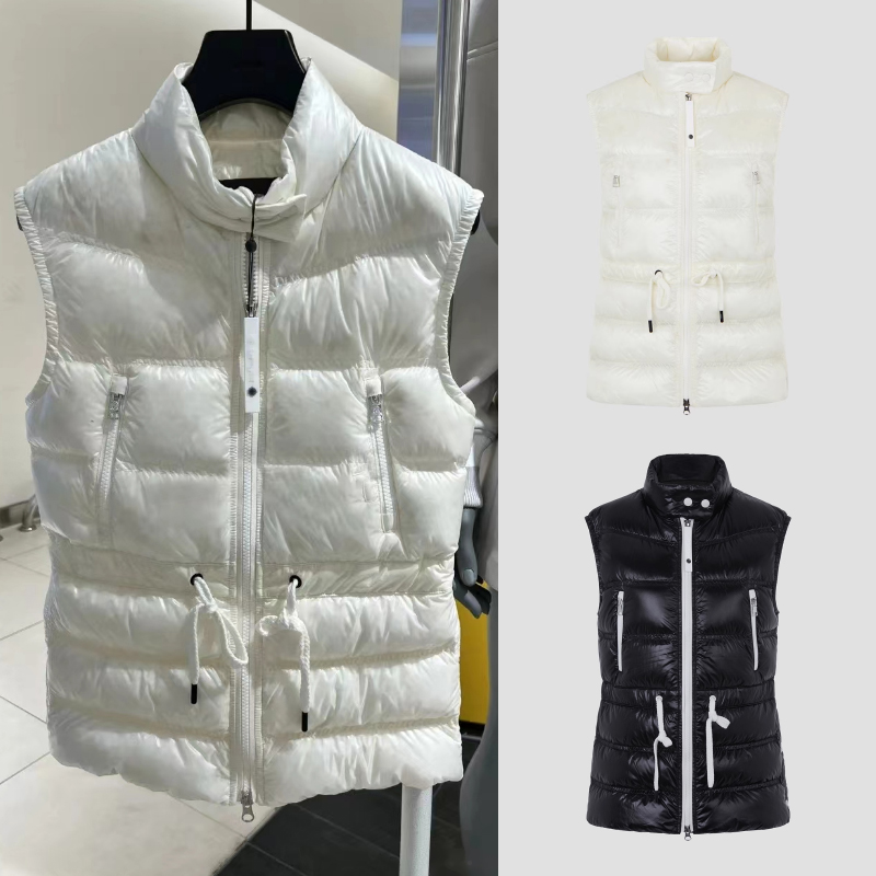 高尔夫球服女秋冬立领鹅绒无袖马甲GOLF户外运动时尚简约羽绒外套