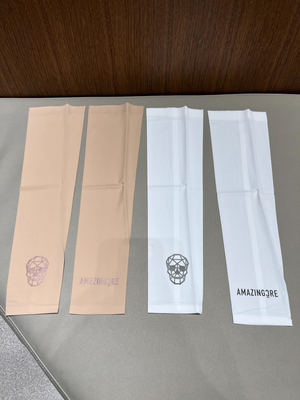 高尔夫男女同款冰丝防晒袖套骷髅头标志冷感透气防护装备休闲护臂