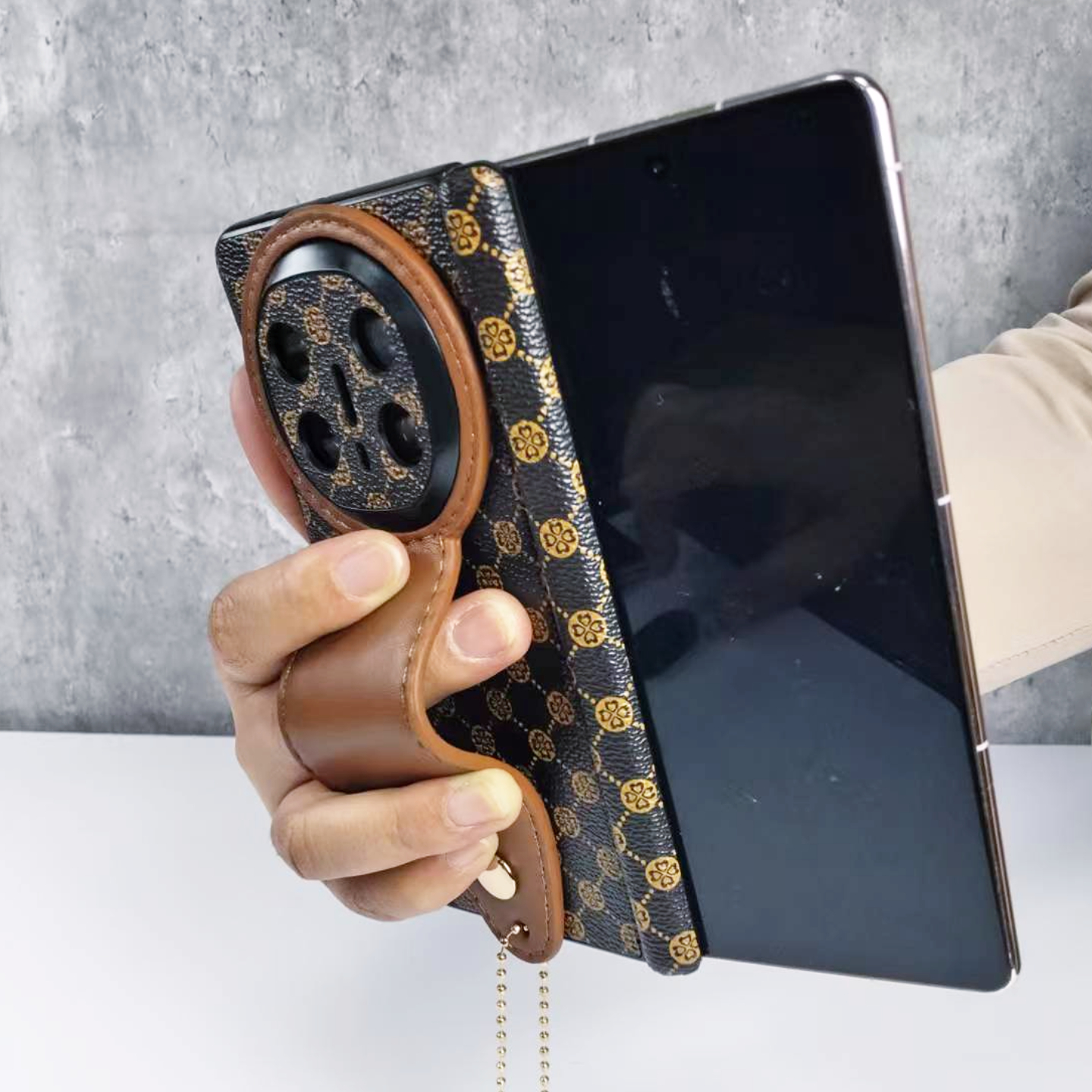 华为MATEX6手机壳双中轴镜头全包