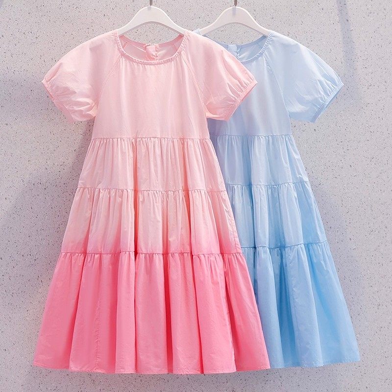 女童渐变连衣裙夏季新款儿童纯棉裙子中大童超好看多巴胺公主裙薄,童装/婴儿装/亲子装,连衣裙,淘宝优惠券,粉丝福利购,淘宝优惠卷