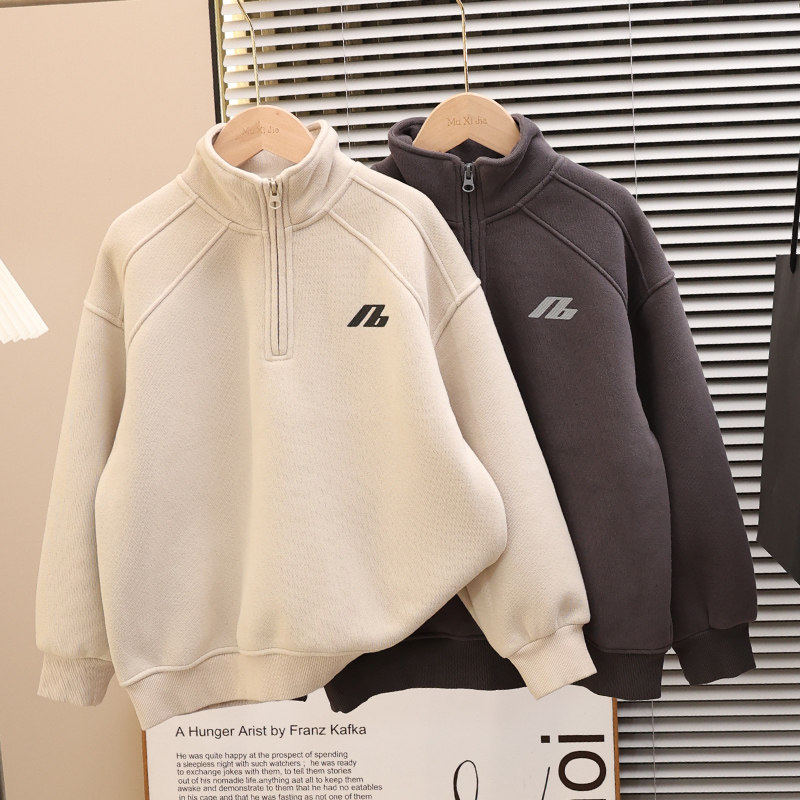 儿童装男童冬季一体加绒卫衣2026新款初中大童秋冬款加厚男孩上衣,童装/婴儿装/亲子装,卫衣/绒衫,淘宝优惠券,粉丝福利购,淘宝优惠卷