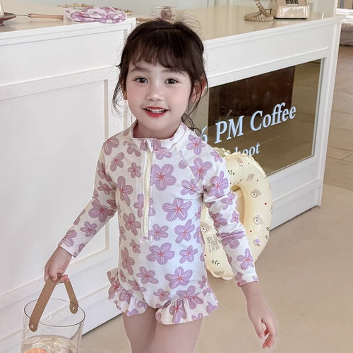 儿童速干游泳衣宝宝防晒泳装女童