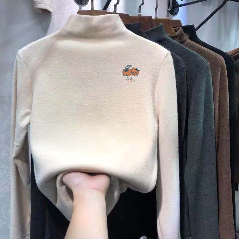 男女童德绒打底衫儿童半高领上衣