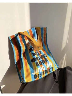 TYGA 帆布袋限量款环保购物袋开业伴手礼纪念款单肩手提包大容量