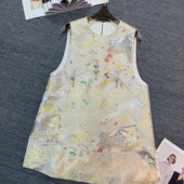 米米店2026早春上新高档仿宋锦中长款 国风马甲YS228 G401