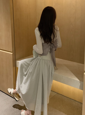 米米店打底衫+背心两件套套装(含20羊毛)(莱赛尔+羊毛)PS68115