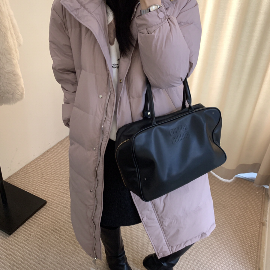 米米小众设计0白鸭绒极简风高级感修身显瘦水保暖羽绒服外套1329