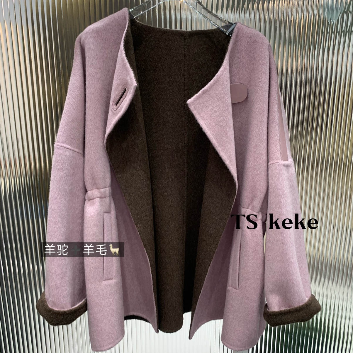 米米店款羊毛外套羊毛外套(含92.2羊毛)(羊驼绒羊毛)PZaje8799