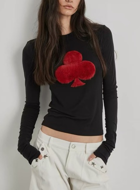 米米小众设计立体浮绒面料超舒服羊毛混纺打底衫（含19羊毛）1519