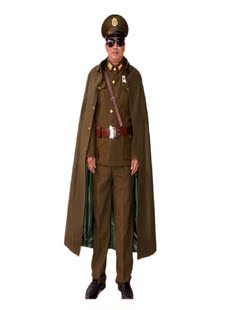 男士披风斗篷少帅大衣高档军绿色披风民国军阀外套影视剧表演服装