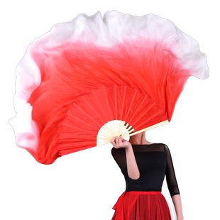 扇子舞蹈扇真丝跳舞扇古典舞民族古风跳舞扇儿童舞蹈扇胶州秧歌扇