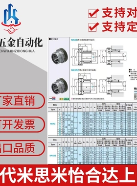 MSM滚子misumi带止推米思米NKXRZ7带内环 滚针轴承 9 12 14 17 2