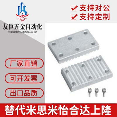 米思米型 怡合达同步带金属于压块压板 ECY51-S3M/5M/8M-250 定制