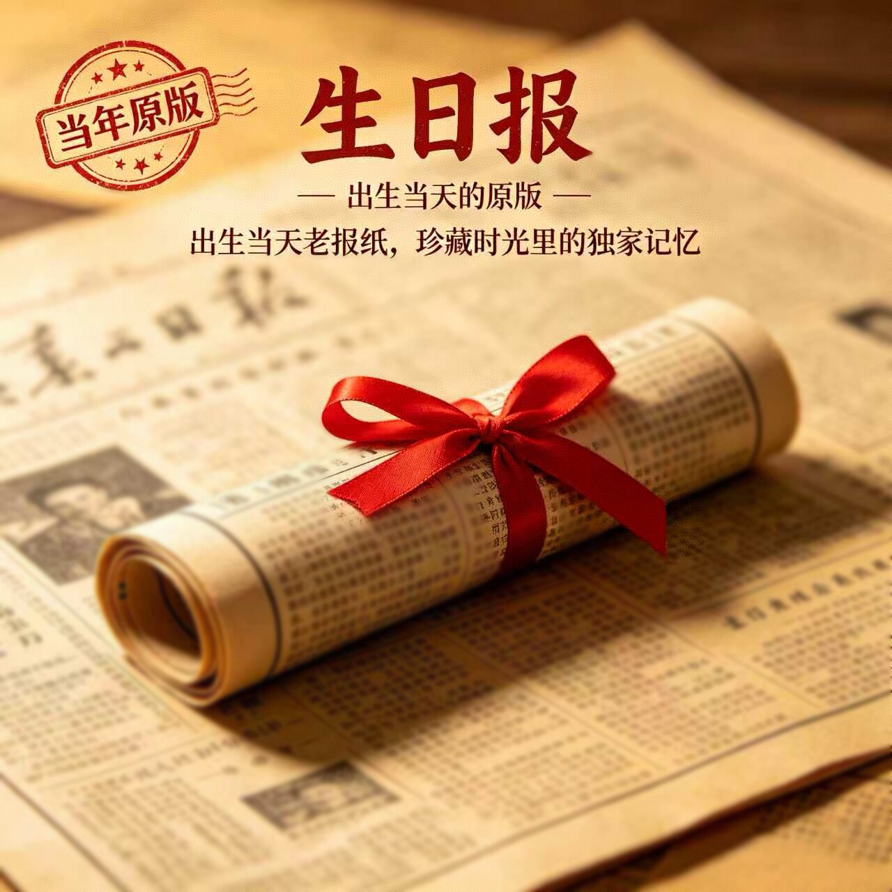 出生当天原版生日报纸老旧光明人民日报日期年份指定纪念礼物怀旧