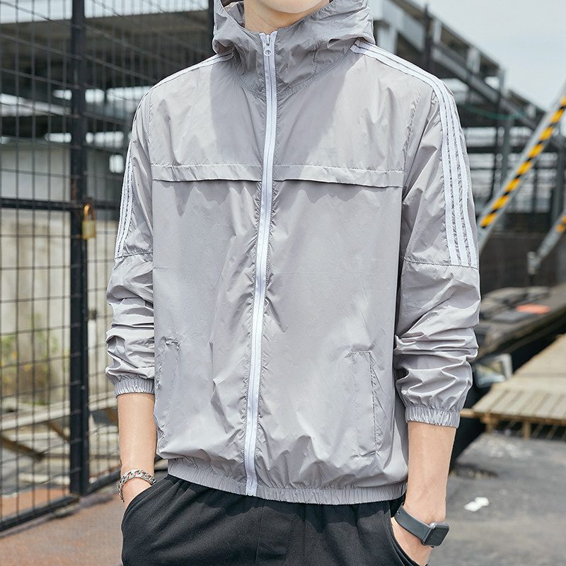 防晒服男士冰丝防晒衣男款户外夏季超薄款皮肤衣青年夏装钓鱼外套