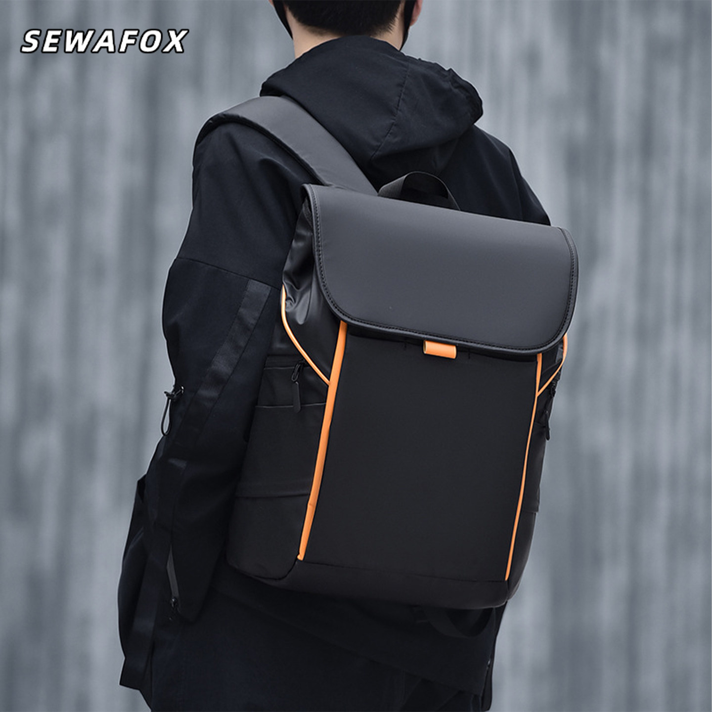 SEWAFOX男士休闲通勤商务双肩包