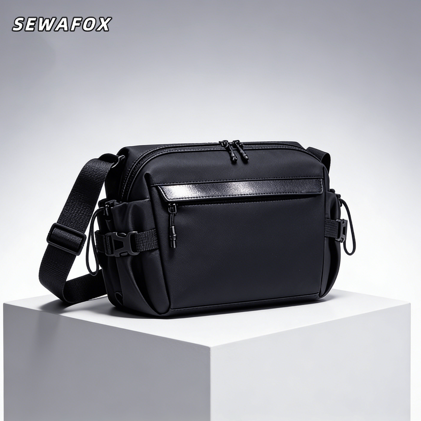 防水新式斜挎男士大容量通勤单肩包男款户外差旅休闲便携斜跨包男