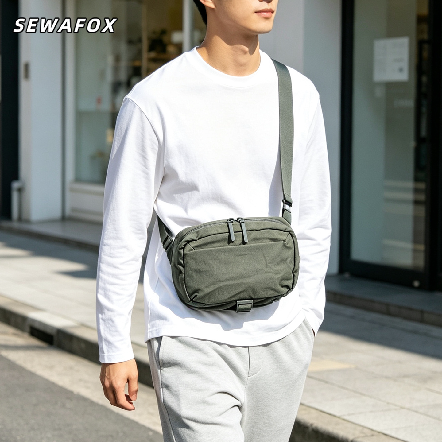 SEWAFOX塞瓦狐男士骑行户外胸包
