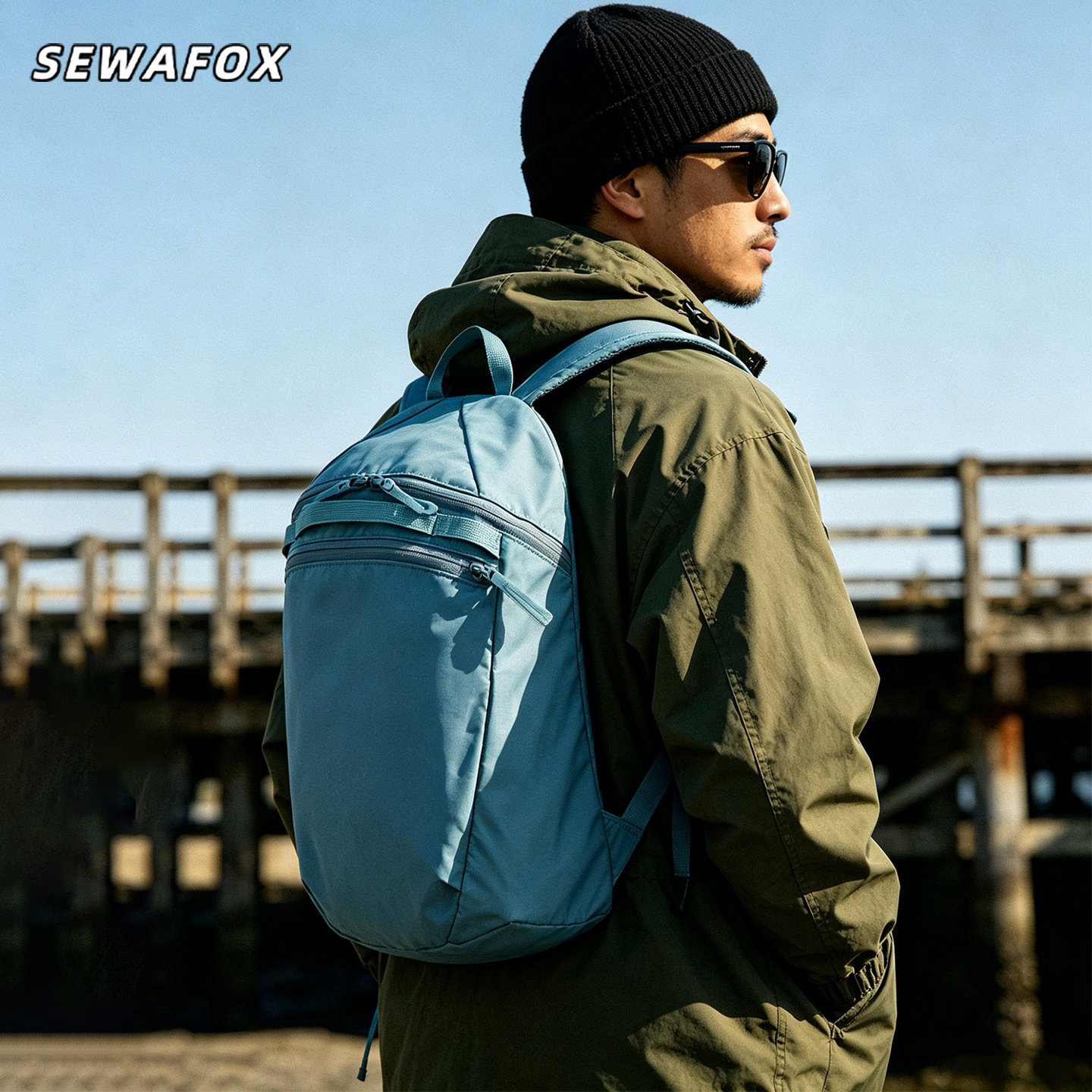 SEWAFOX塞瓦狐通勤轻便双肩包