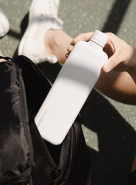 memobottle扁平水壶不锈钢水杯健身大容量户外出行便携随手杯礼品