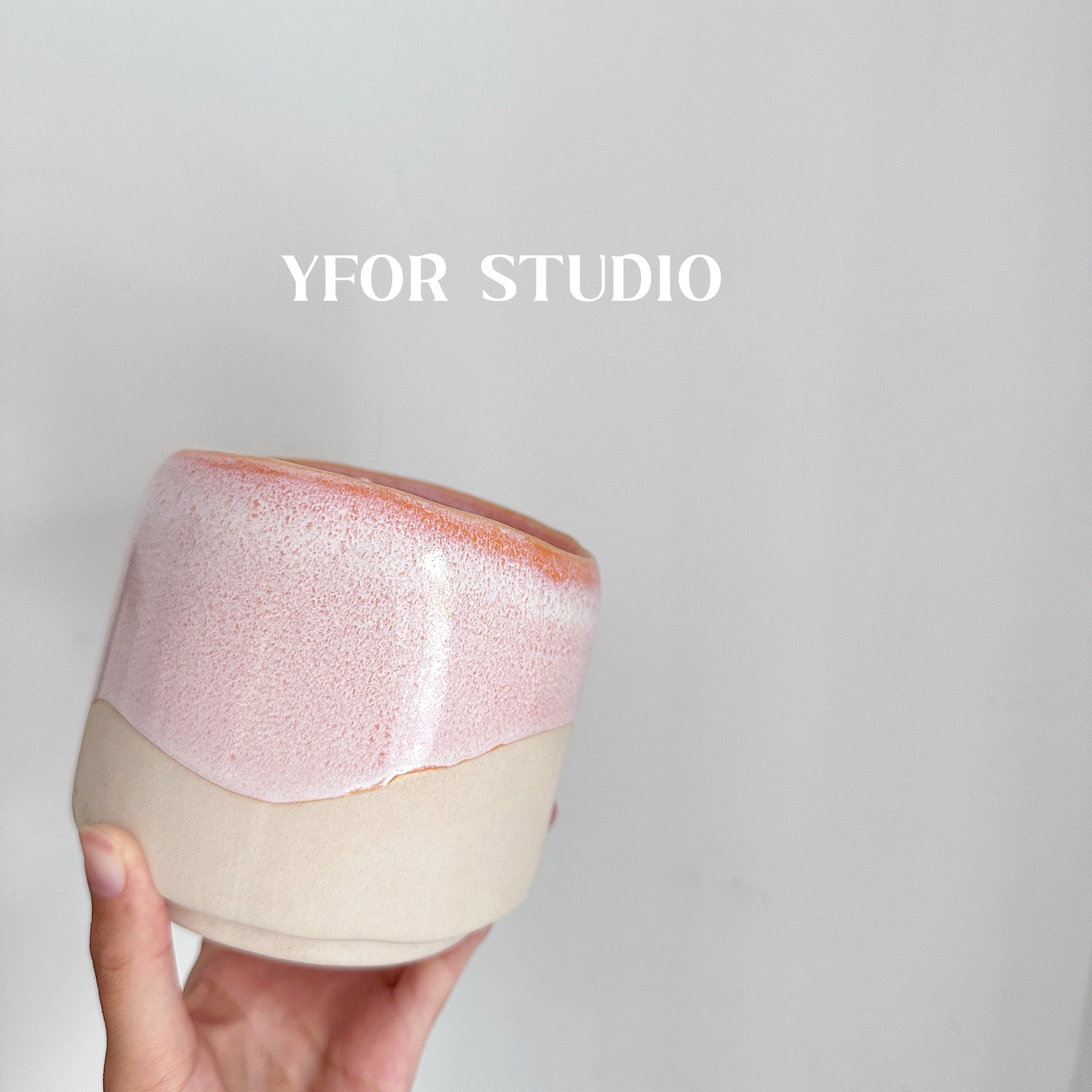 水培浮雕小大口花盆陶瓷粉色可爱