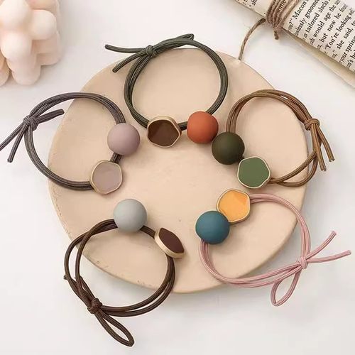 简约韩系丸子头发绳小清新