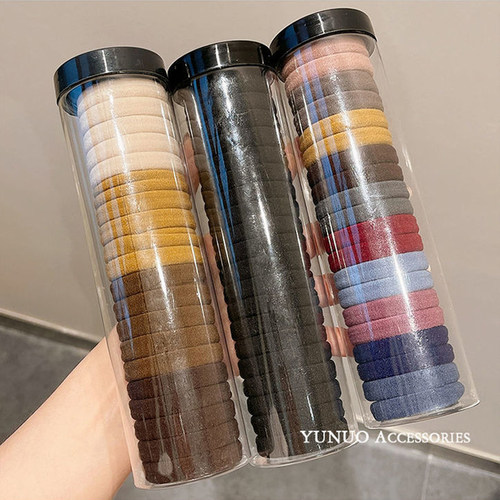 20根莫兰迪色系头绳高弹力不伤发