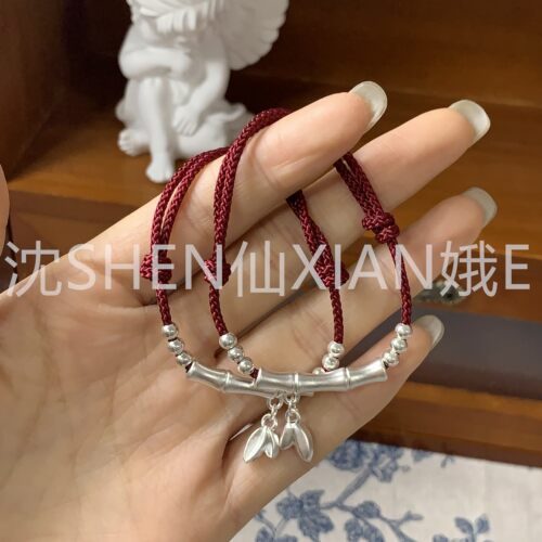 沈仙娥纯银手链生日礼物送女友