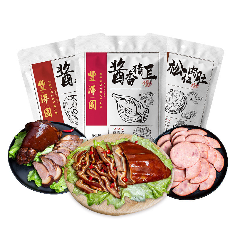 丰泽园肉类下酒小菜套餐690g图片