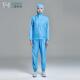 食品厂工作服工厂车间专用工人工服套装 连帽防尘服浅蓝色吸汗透气