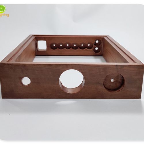 极速QN256 实木 原木 胆机主机壳 木框 F红胡桃 25*30*6.5CM 功放