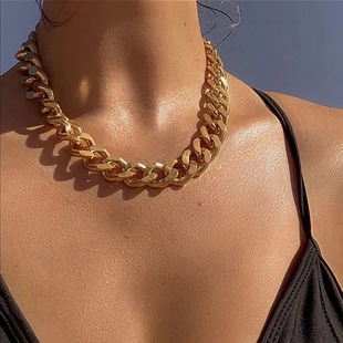 极速Modyle New Fashioqn Gold Color Punk Vintage Necklaces Th