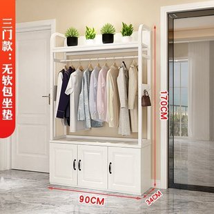 极速鞋 柜衣柜一体进门q家用门口可坐可挂衣z服落地衣帽架入户靠墙